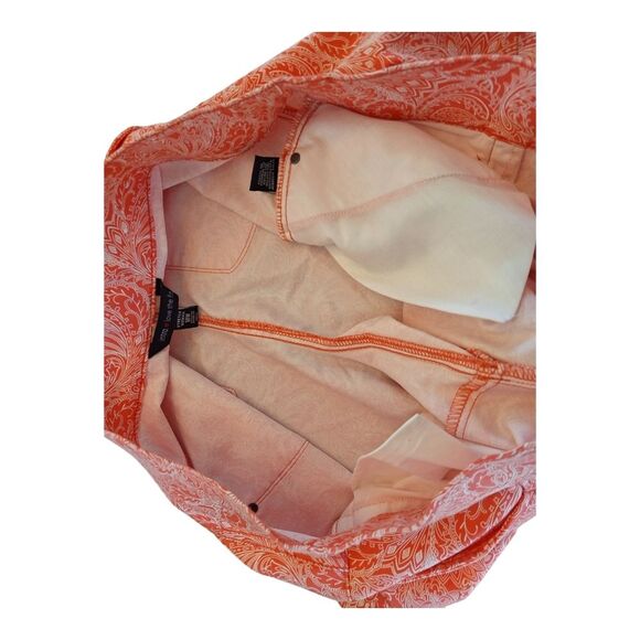 Intro Love the Fit Power Stretch Woman Sheri Short PullOn Coral Paisley 18W NWOT - Picture 9 of 9